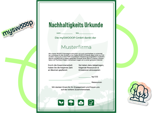 Urkunde Nachhaltigkeit