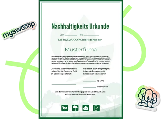 Urkunde Nachhaltigkeit